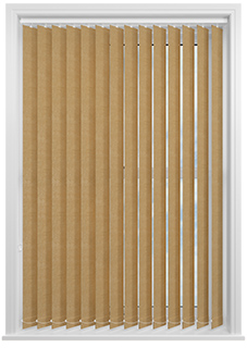 Flori Faux Suede (Blackout), Sunstone - Vertical Blind